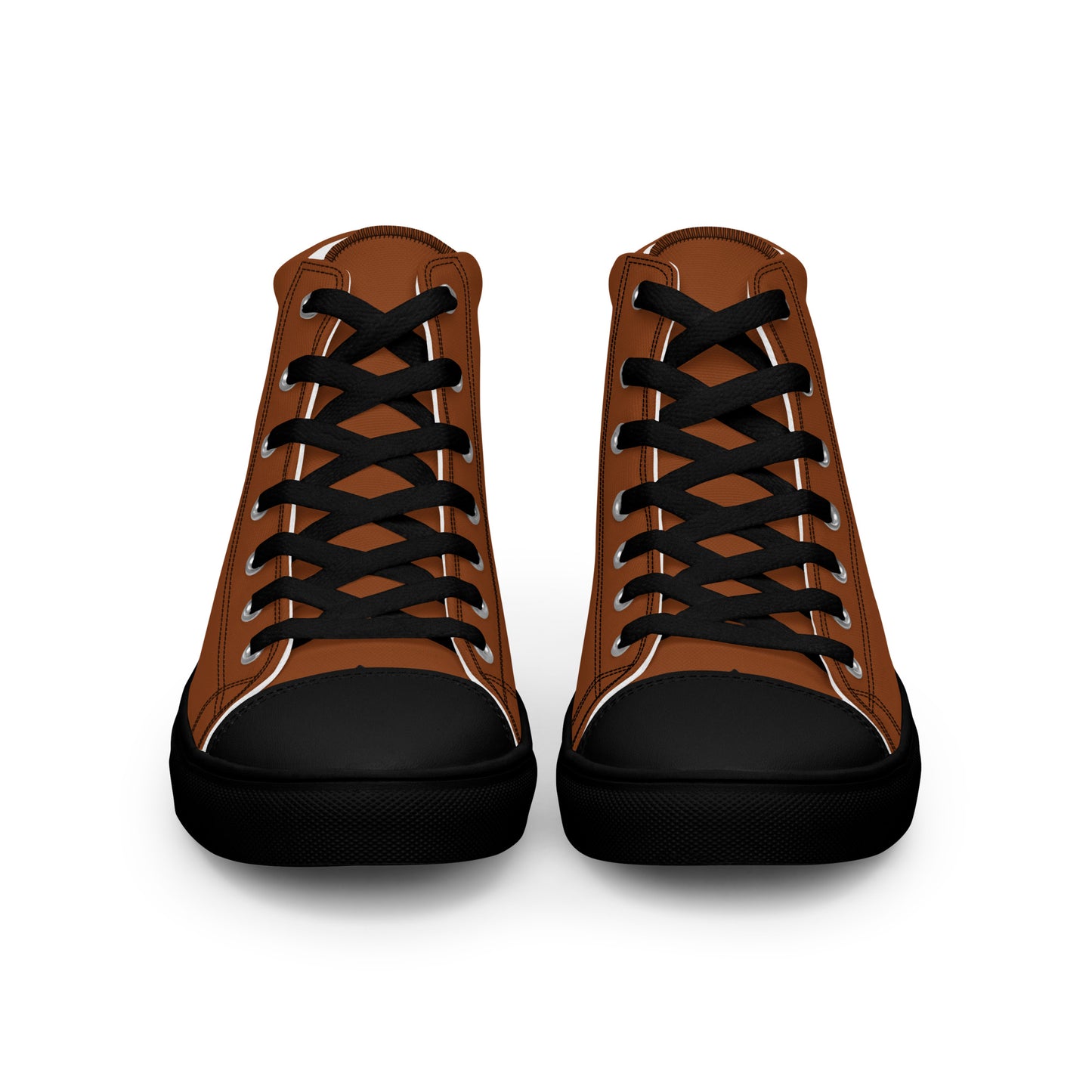 Men’s Saddle Brown High Top Canvas Shoes