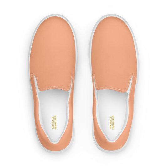 Men’s Mandys Pink Slip-on Canvas Shoes