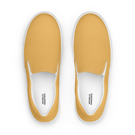 Men’s Harvest Gold Slip-on Canvas Shoes