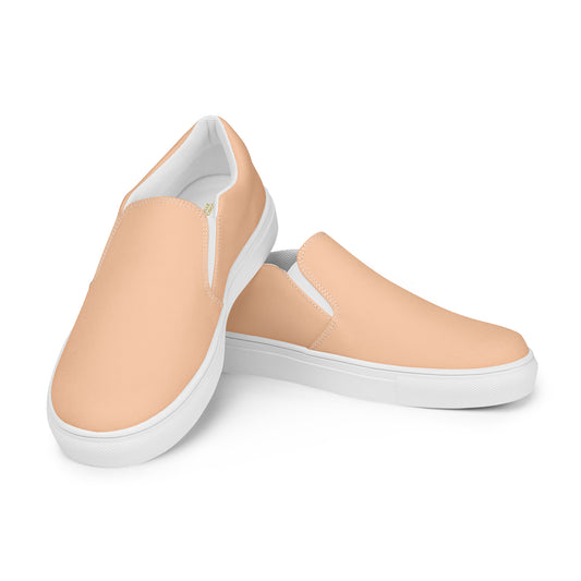Men’s Peach Slip-on Canvas Shoes