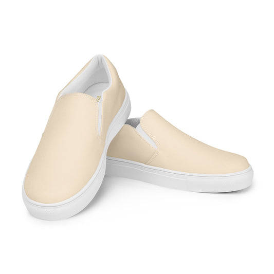 Men’s Papaya Whip Slip-on Canvas Shoes