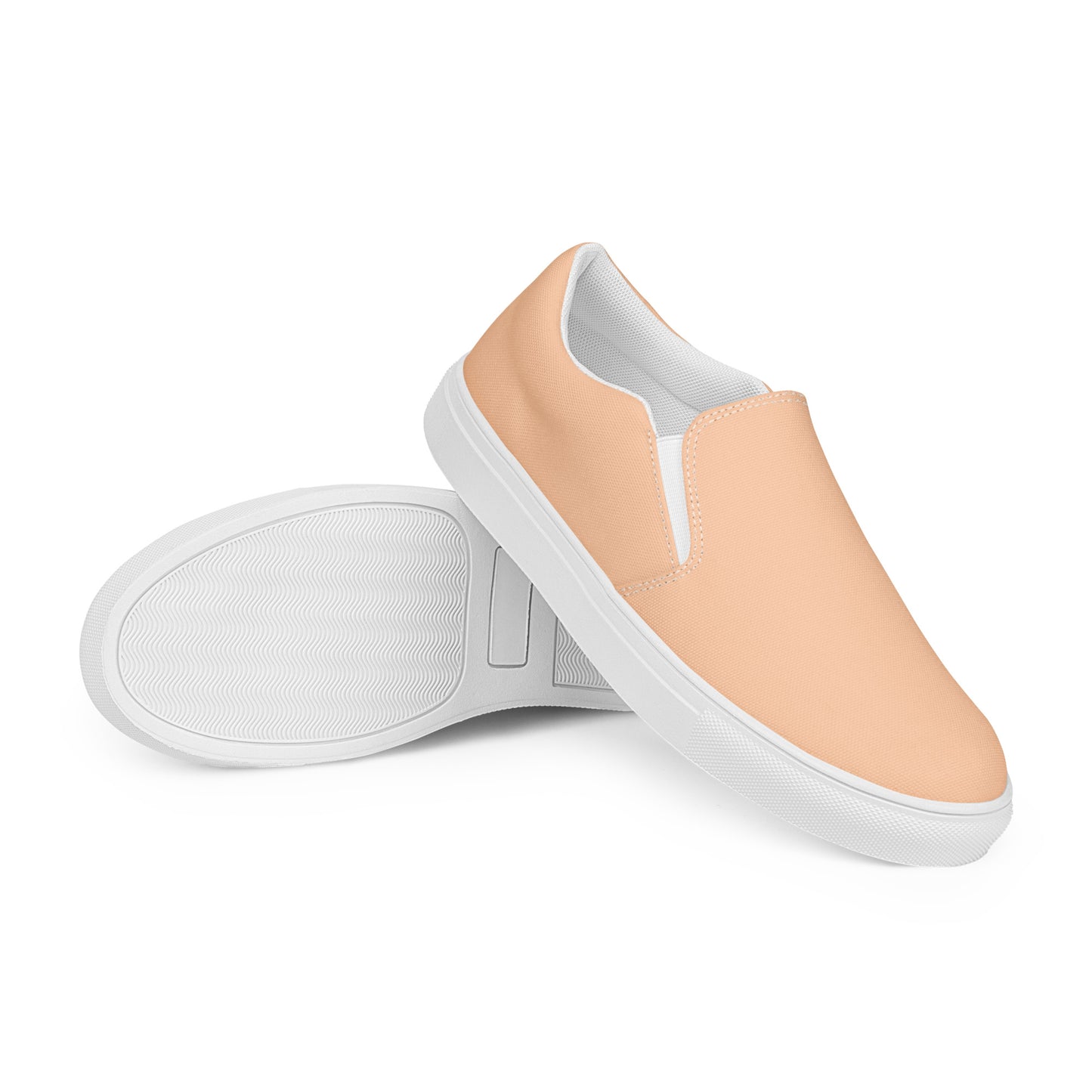 Men’s Peach Slip-on Canvas Shoes - Michelle Francisco