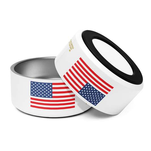 American Flag Pet Bowl