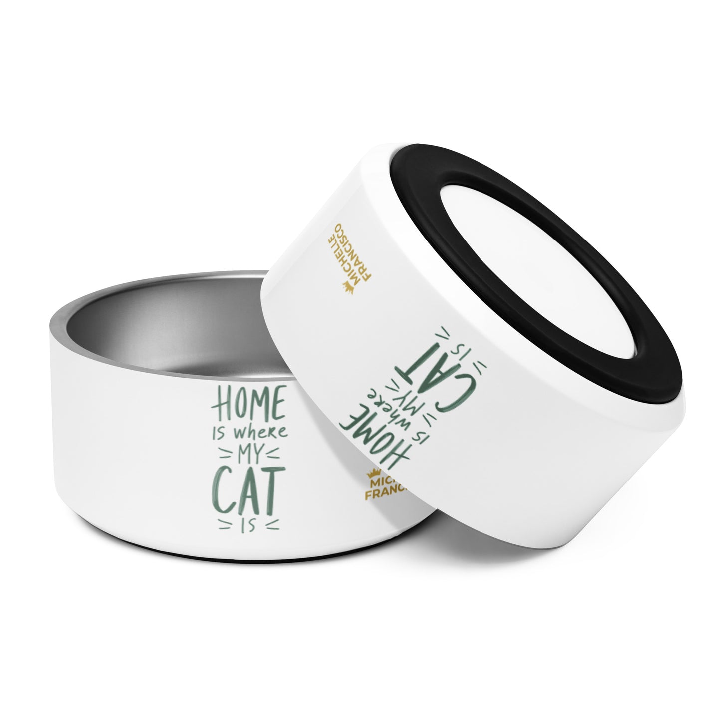 Home Is Where My Cat Is Pet Bowl