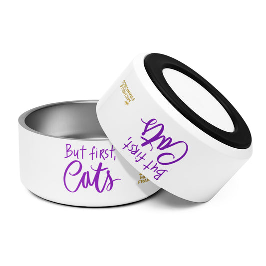 But First, Cats Pet Bowl