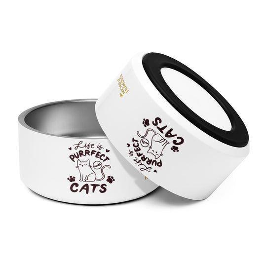 Life Is Purrfect With Cats Pet Bowl