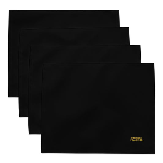 Black Placemat Set