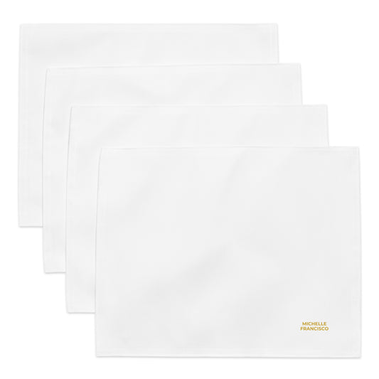 White Placemat Set