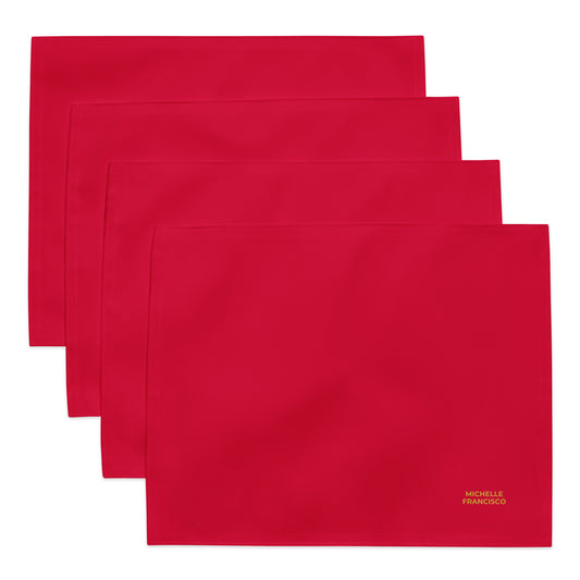 Crimson Placemat Set