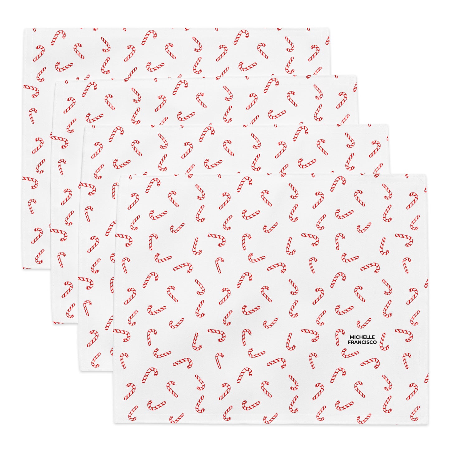 Candy Canes Placemat Set