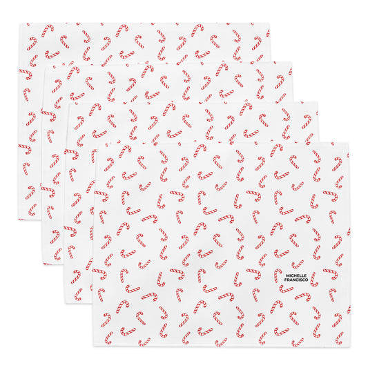 Candy Canes Placemat Set