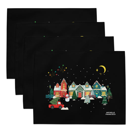 Christmas Village Placemat Set