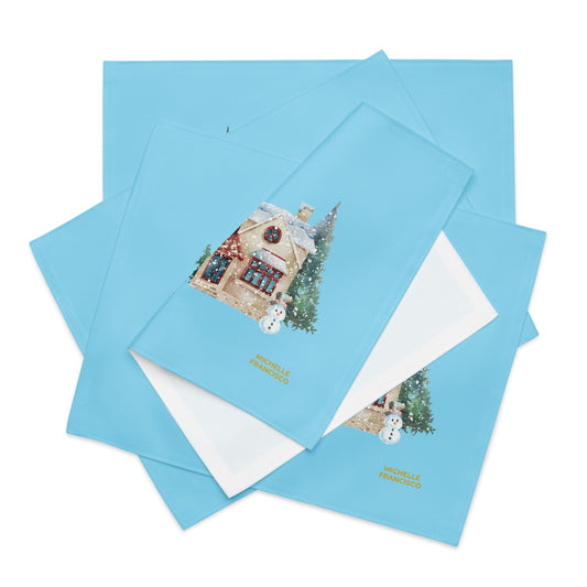 Snowing at Home Placemat Set