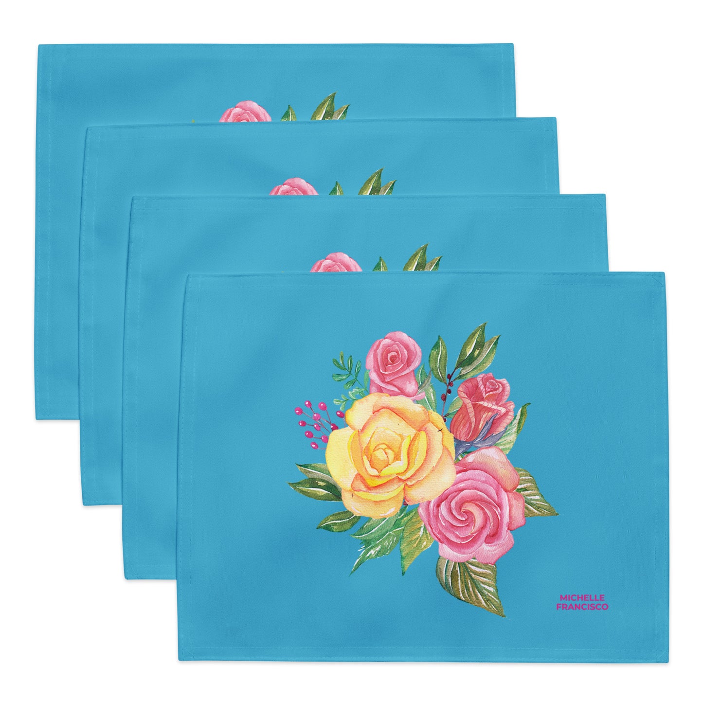 Summer Sky Bloom Placemat Set