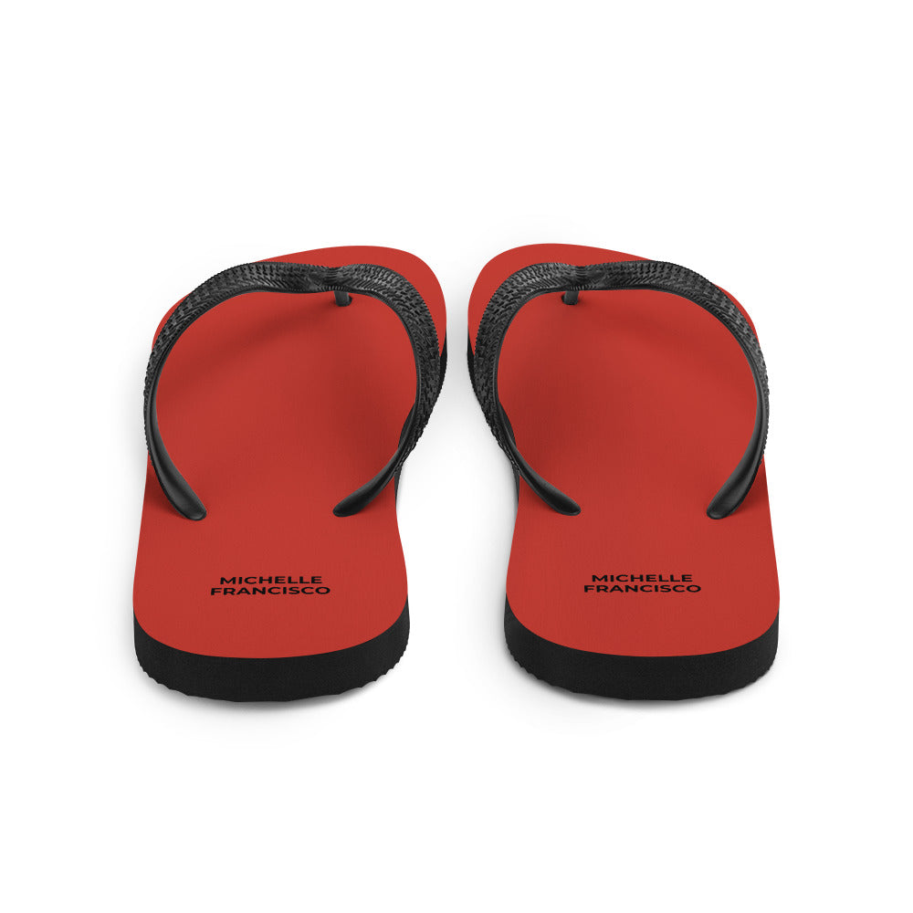 Harley Davidson Red Flip-Flops