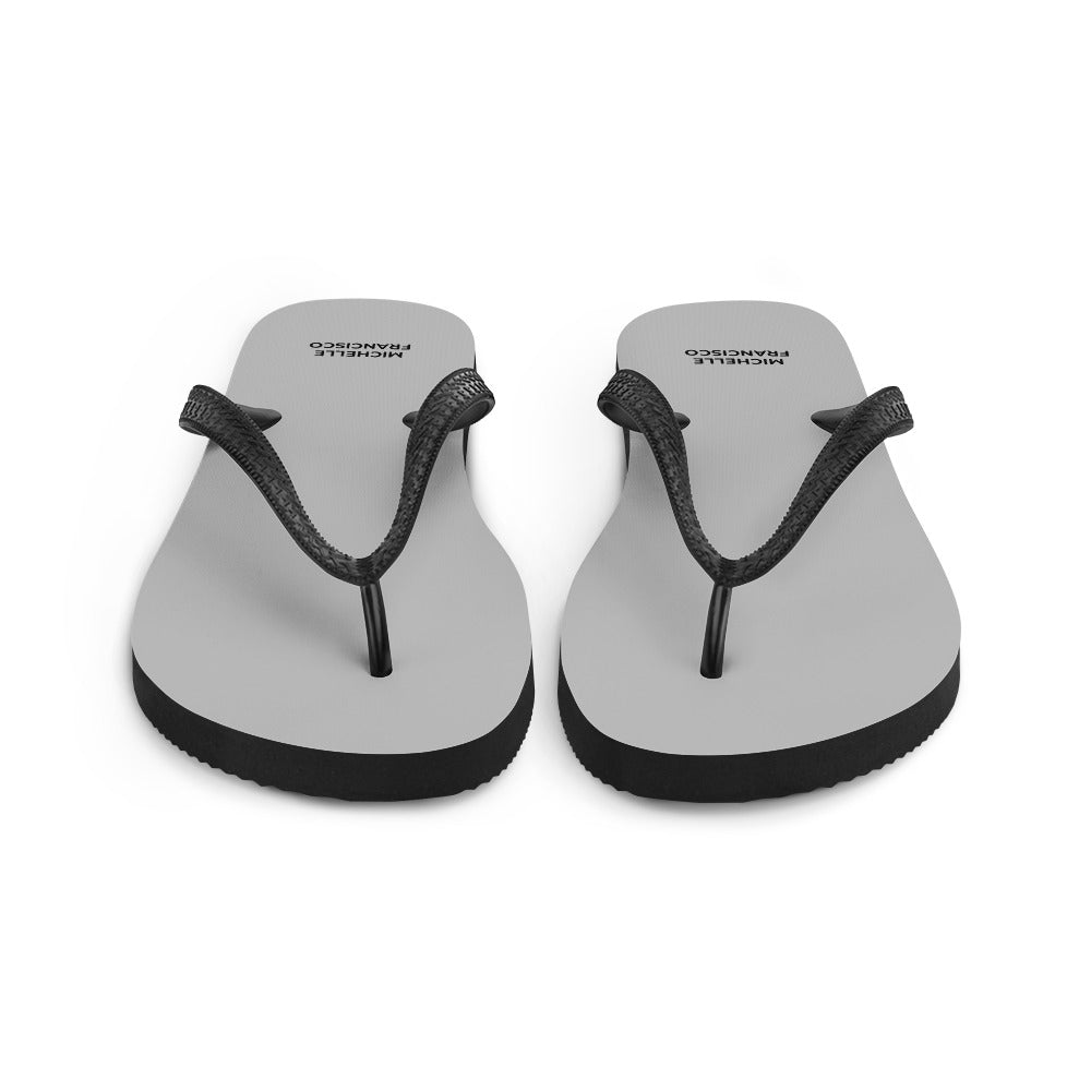Silver Flip-Flops