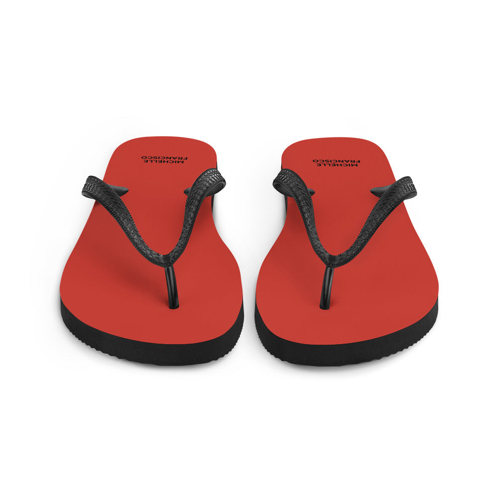 Harley Davidson Red Flip-Flops