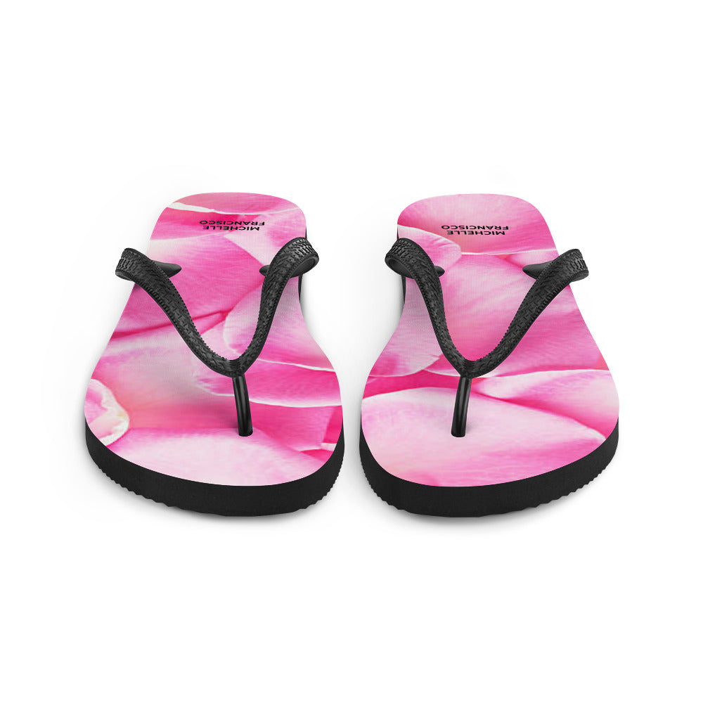 Pink Petals Flip-Flops
