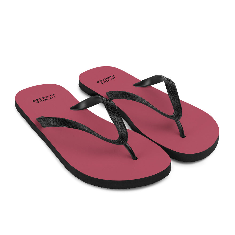 Hippie Pink Flip-Flops