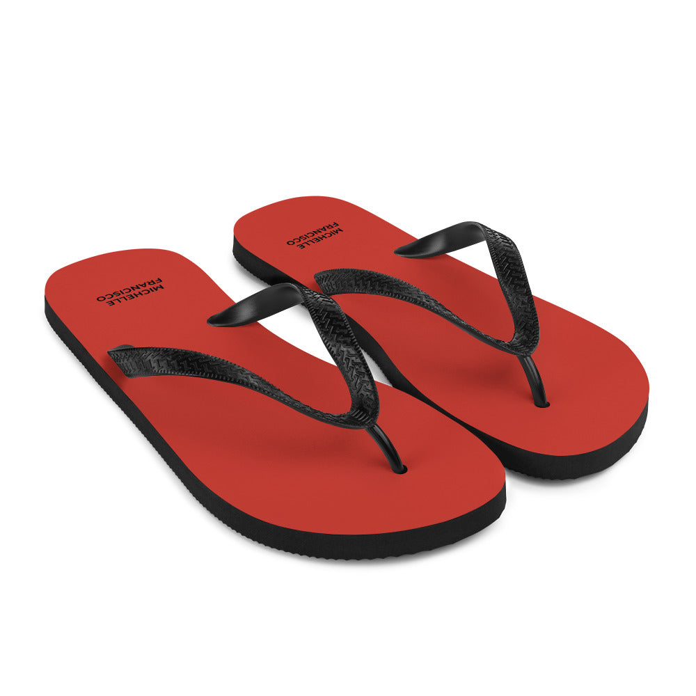 Harley Davidson Red Flip-Flops