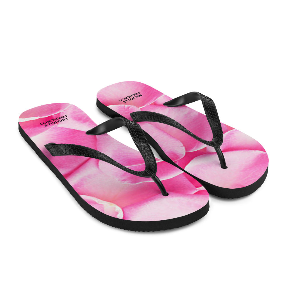 Pink Petals Flip-Flops