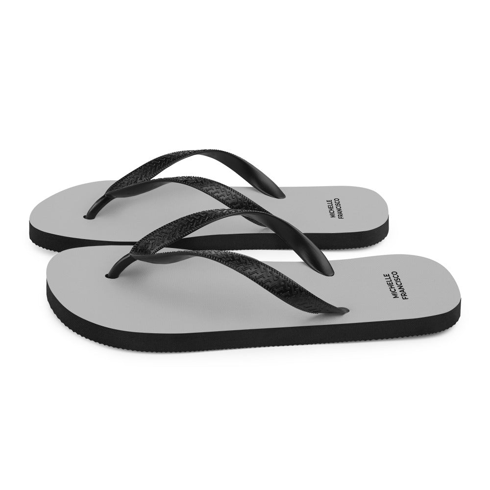 Silver Flip-Flops