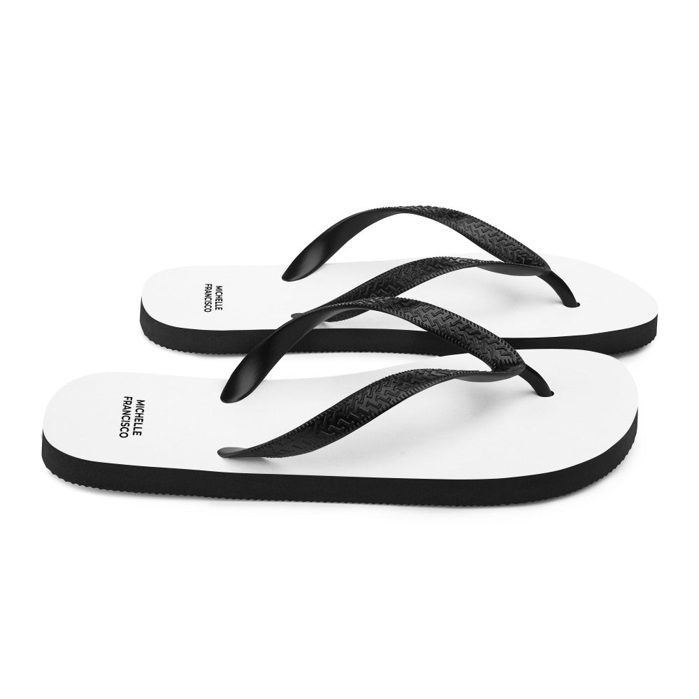 White Flip-Flops