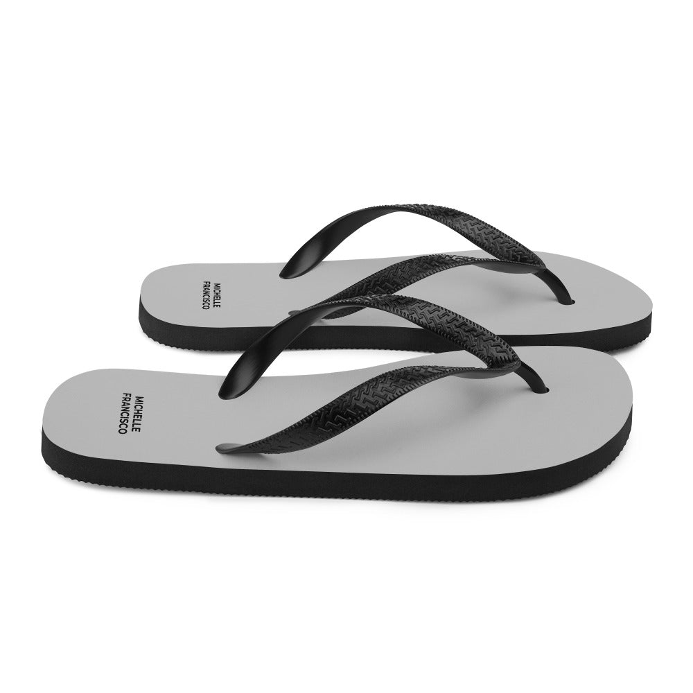 Silver Flip-Flops