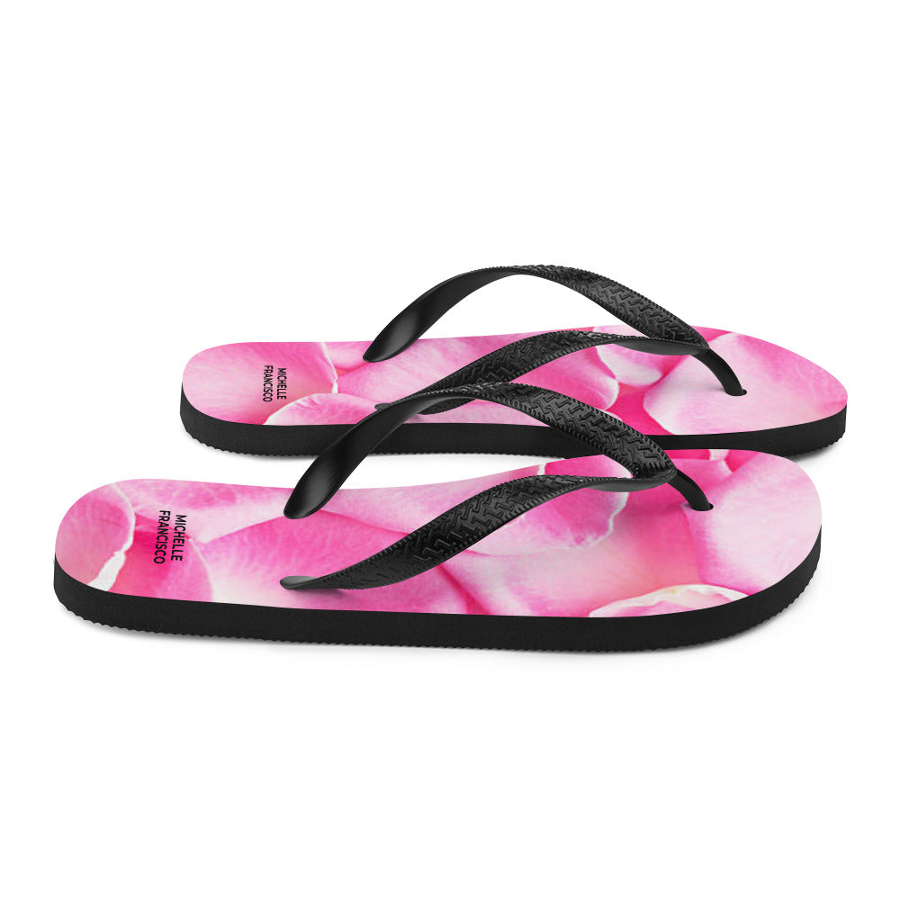 Pink Petals Flip-Flops