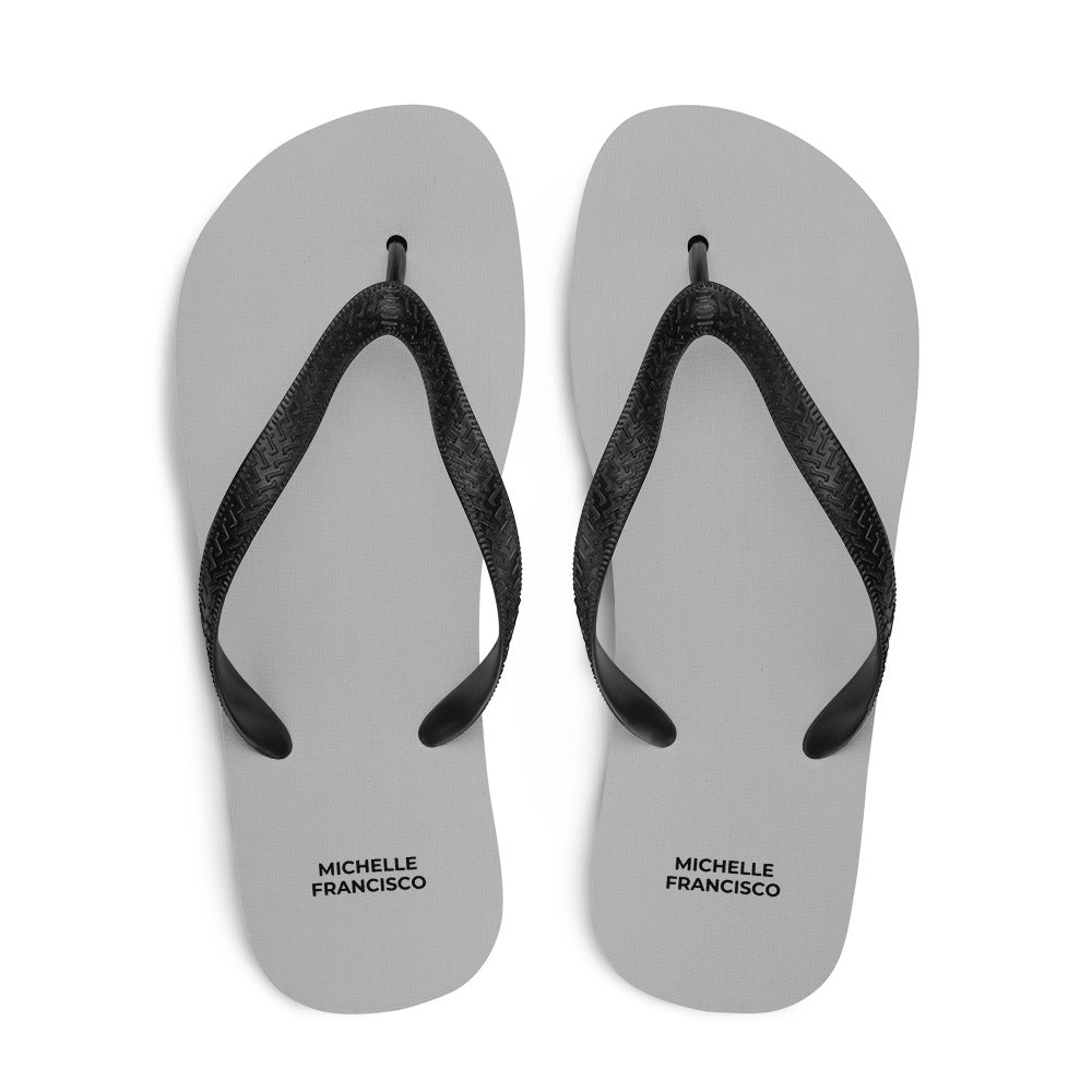 Silver Flip-Flops