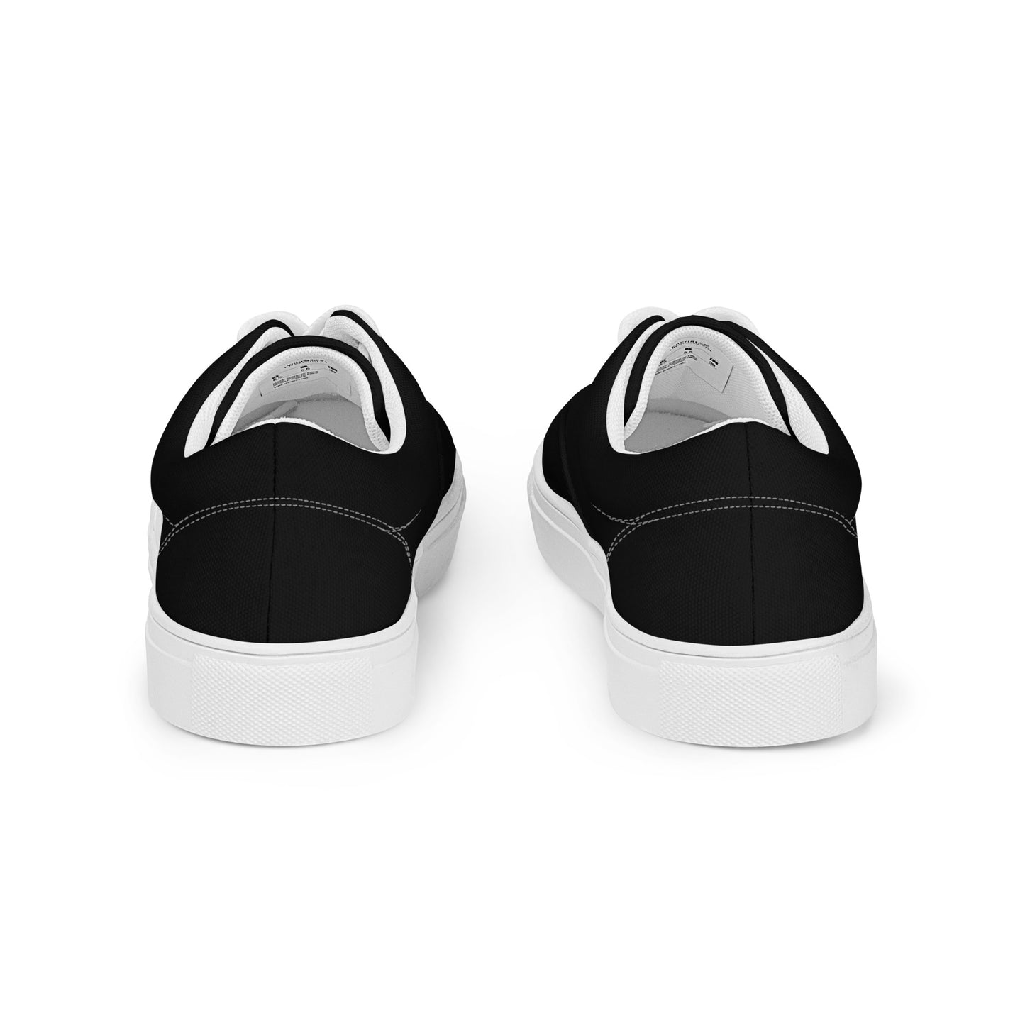 Women’s Black Lace-up Canvas Shoes