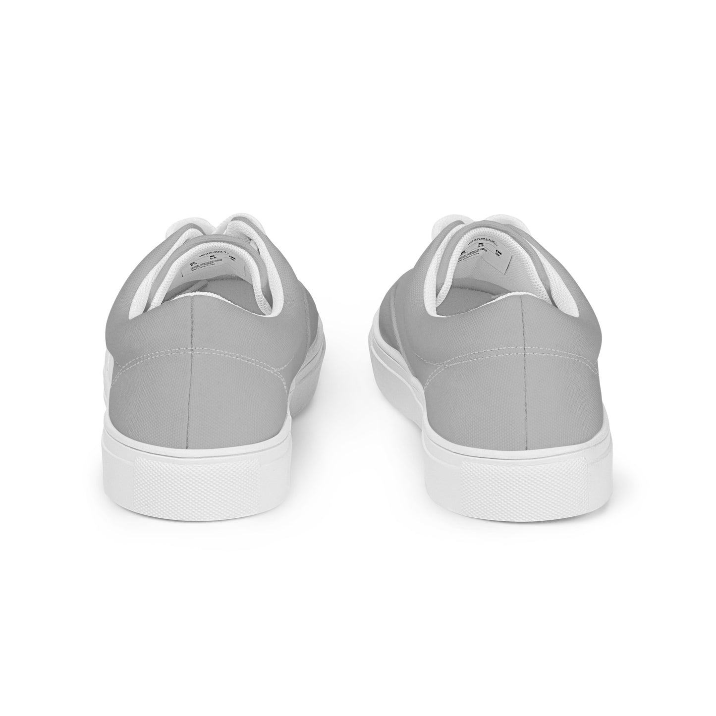 Women’s Silver Lace-up Canvas Shoes