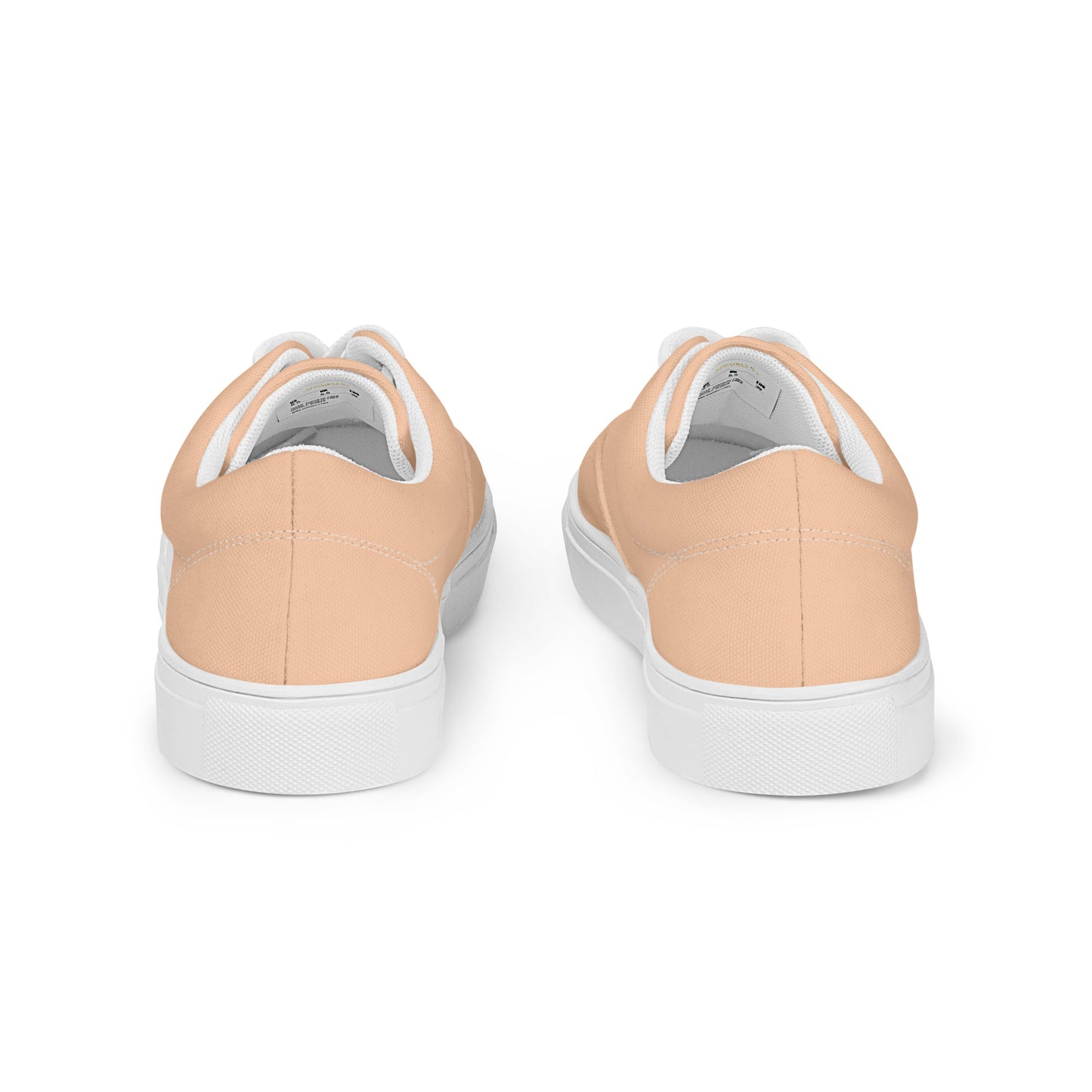 Women’s Peach Lace-up Canvas Shoes