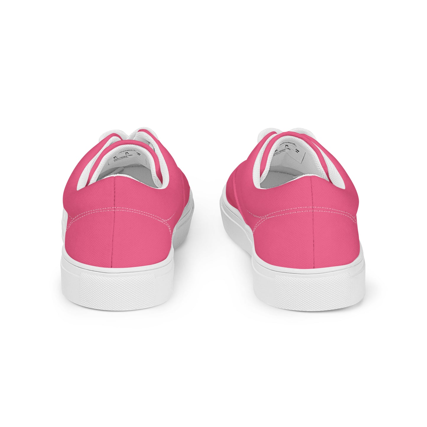 Women’s Black Star Pink Lace-up Canvas Shoes - Michelle Francisco