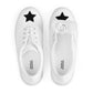 Women’s Black Star White Lace-up Canvas Shoes