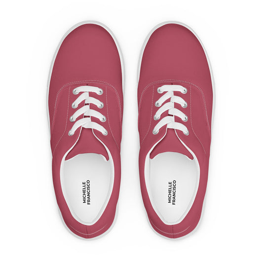 Women’s Hippie Pink Lace-up Canvas Shoes