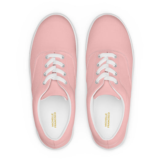 Women’s Your Pink Lace-up Canvas Shoes