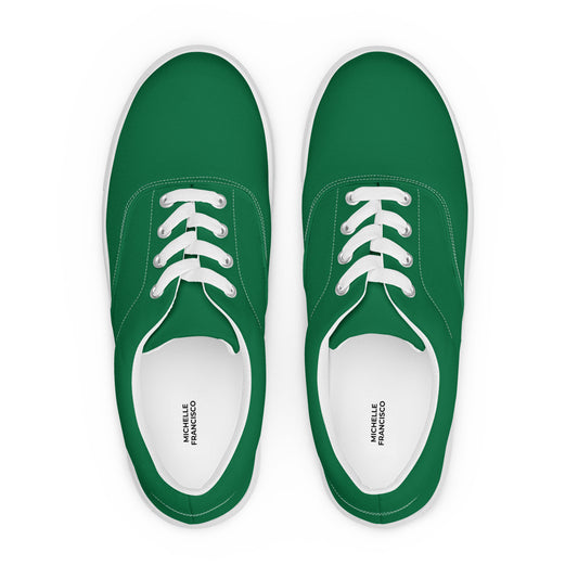 Women’s Jewel Lace-up Canvas Shoes