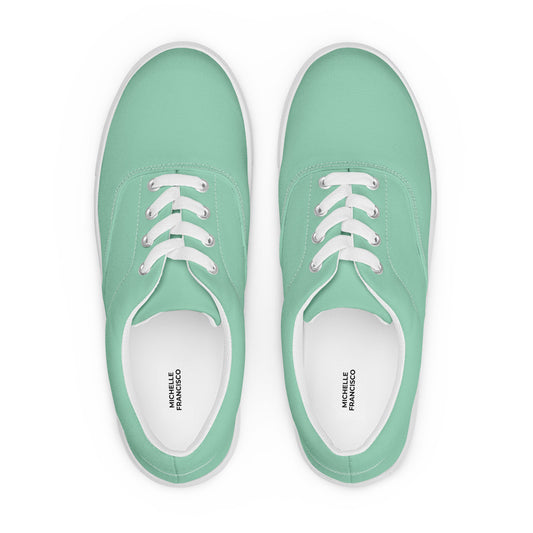Women’s Vista Blue Lace-up Canvas Shoes
