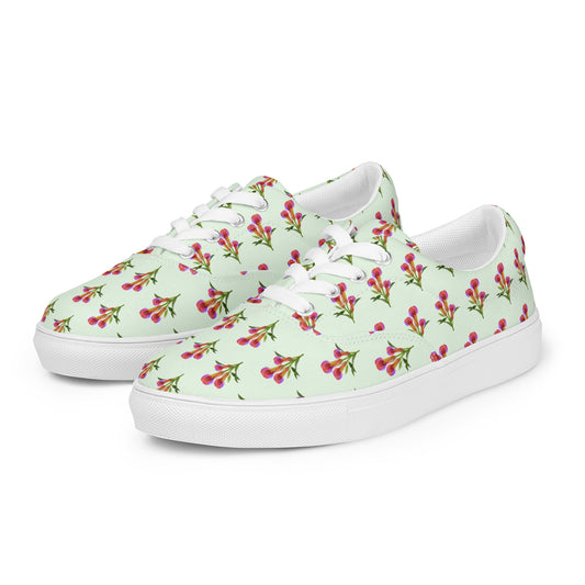 Women’s Calla Lilies Lace-up Canvas Shoes