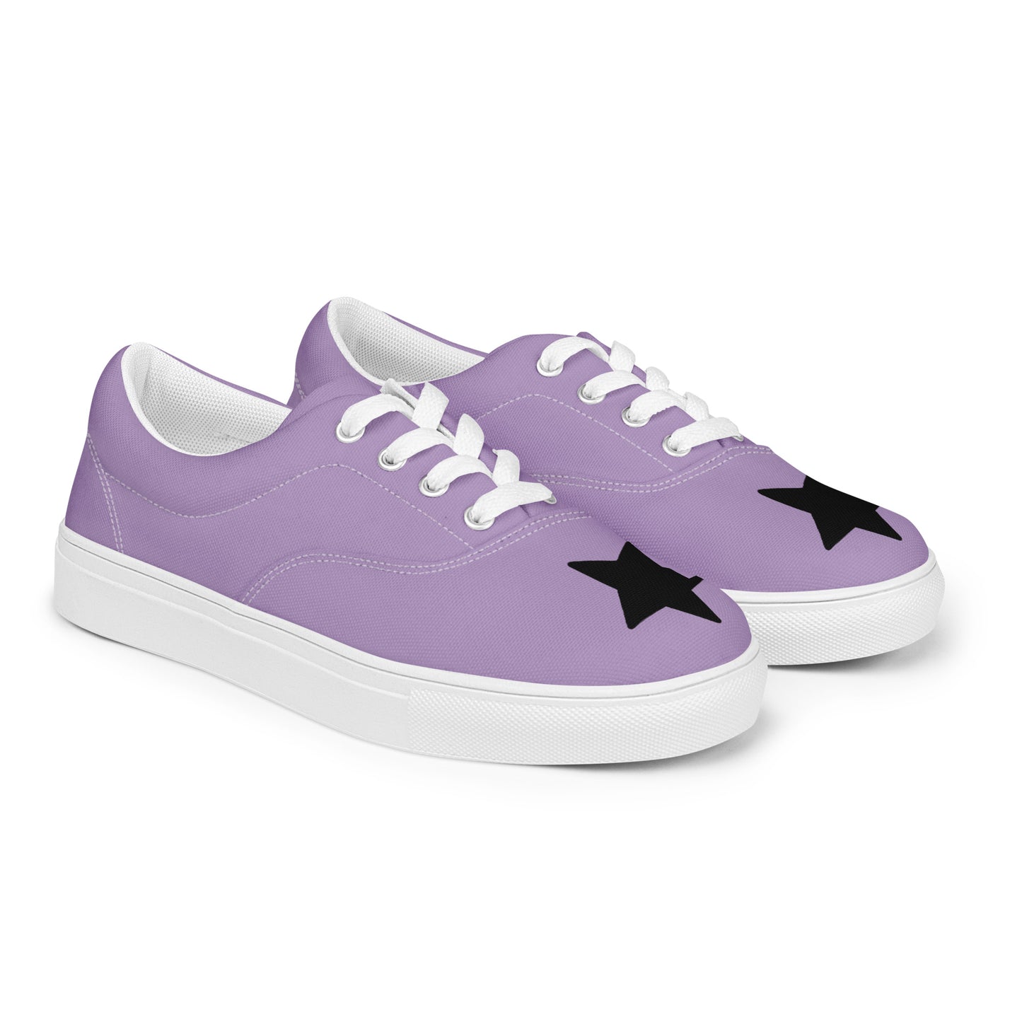 Women’s Black Star East Side Lace-up Canvas Shoes