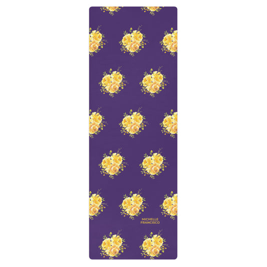 Flowers Purple Yoga Mat