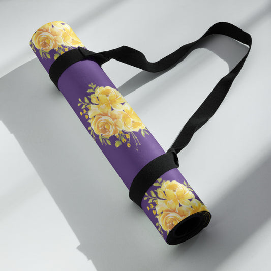 Flowers Purple Yoga Mat