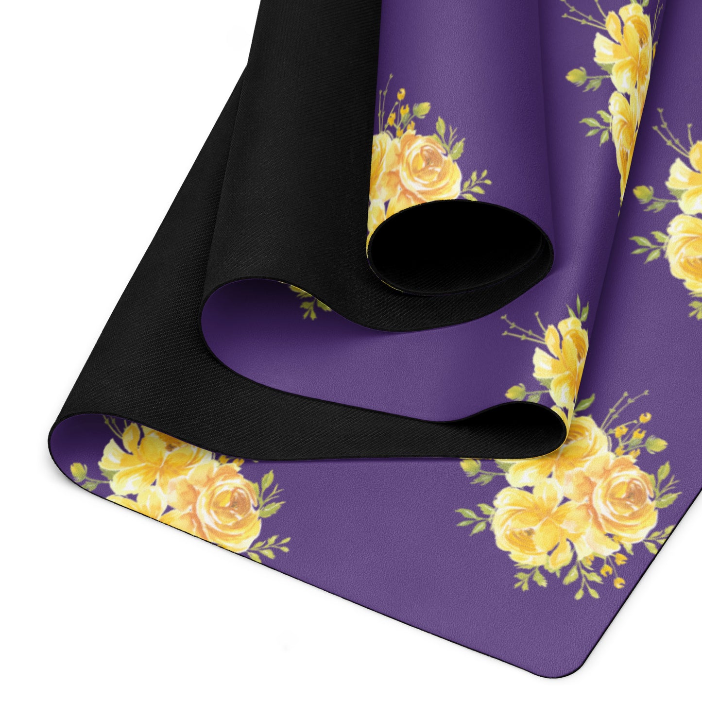 Flowers Purple Yoga Mat