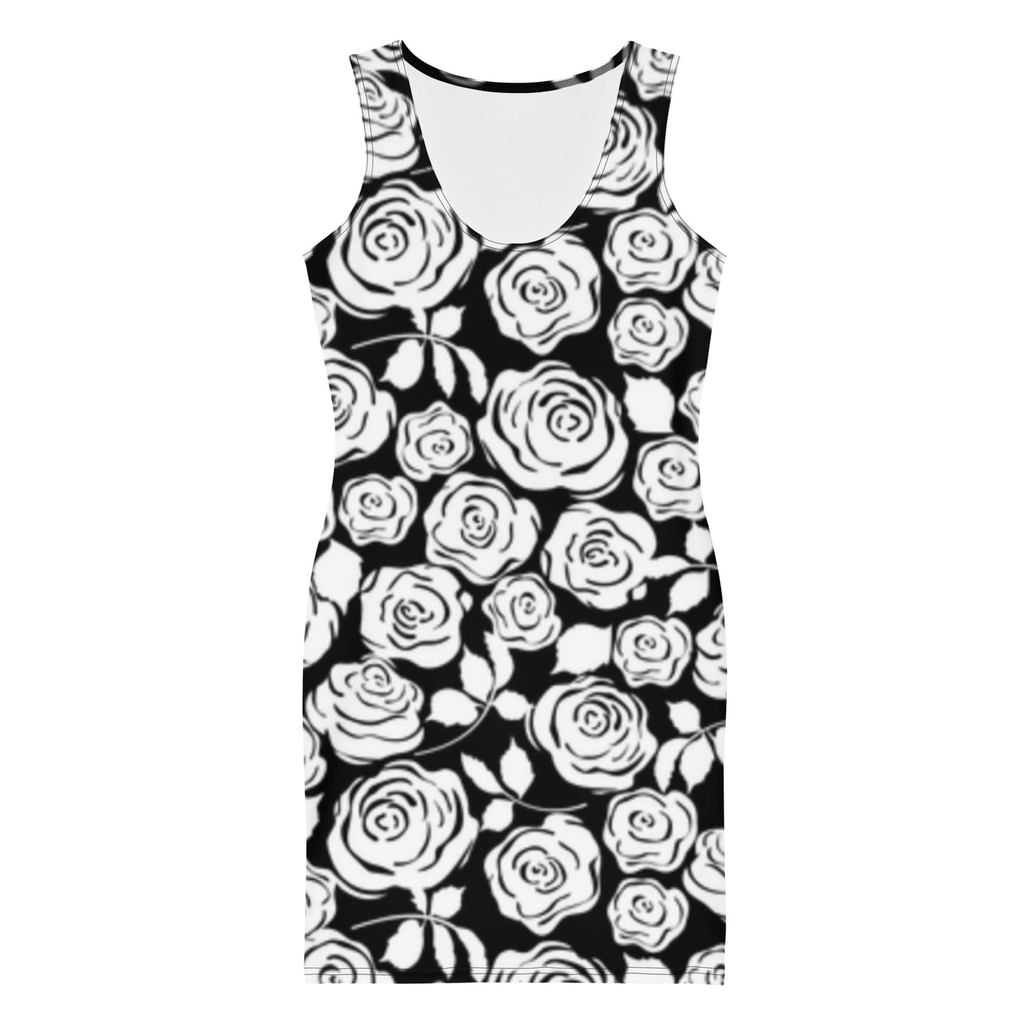 White Roses Mini Dress