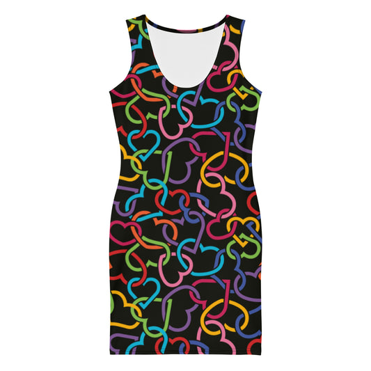 Locked Hearts Mini Dress - Michelle Francisco