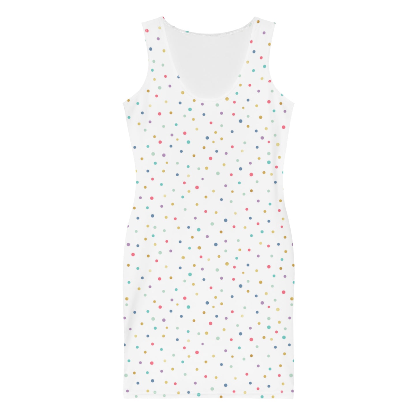 Rainbow Polka Mini Dress