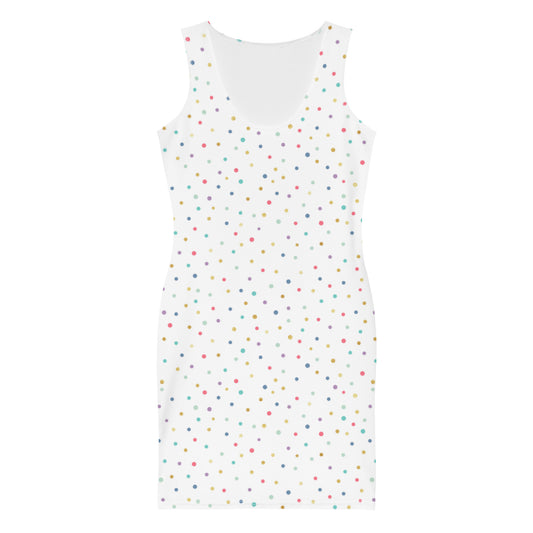 Rainbow Polka Mini Dress