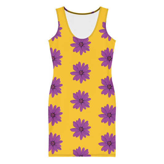 Yellow Bloomer Mini Dress