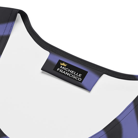 Purple Antelope Mini Dress - Michelle Francisco